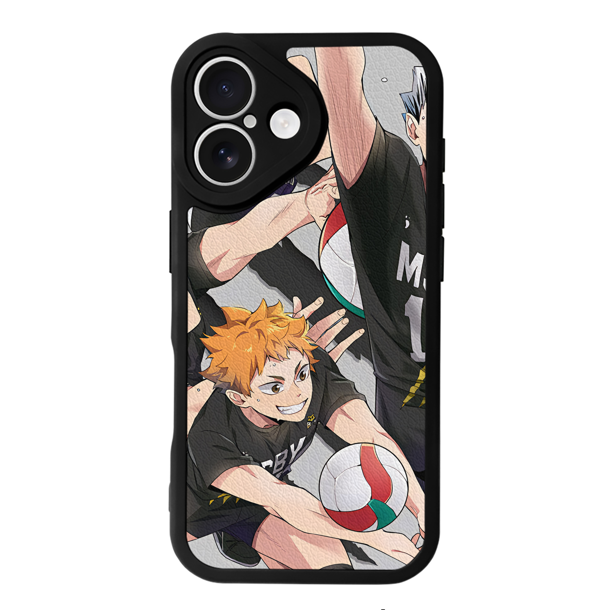 （画像用） ハイキュー!! Haikyu!! 【iPhone 16シリーズ対応】シリコンスマホケース（レザー調） 材質：シリコン